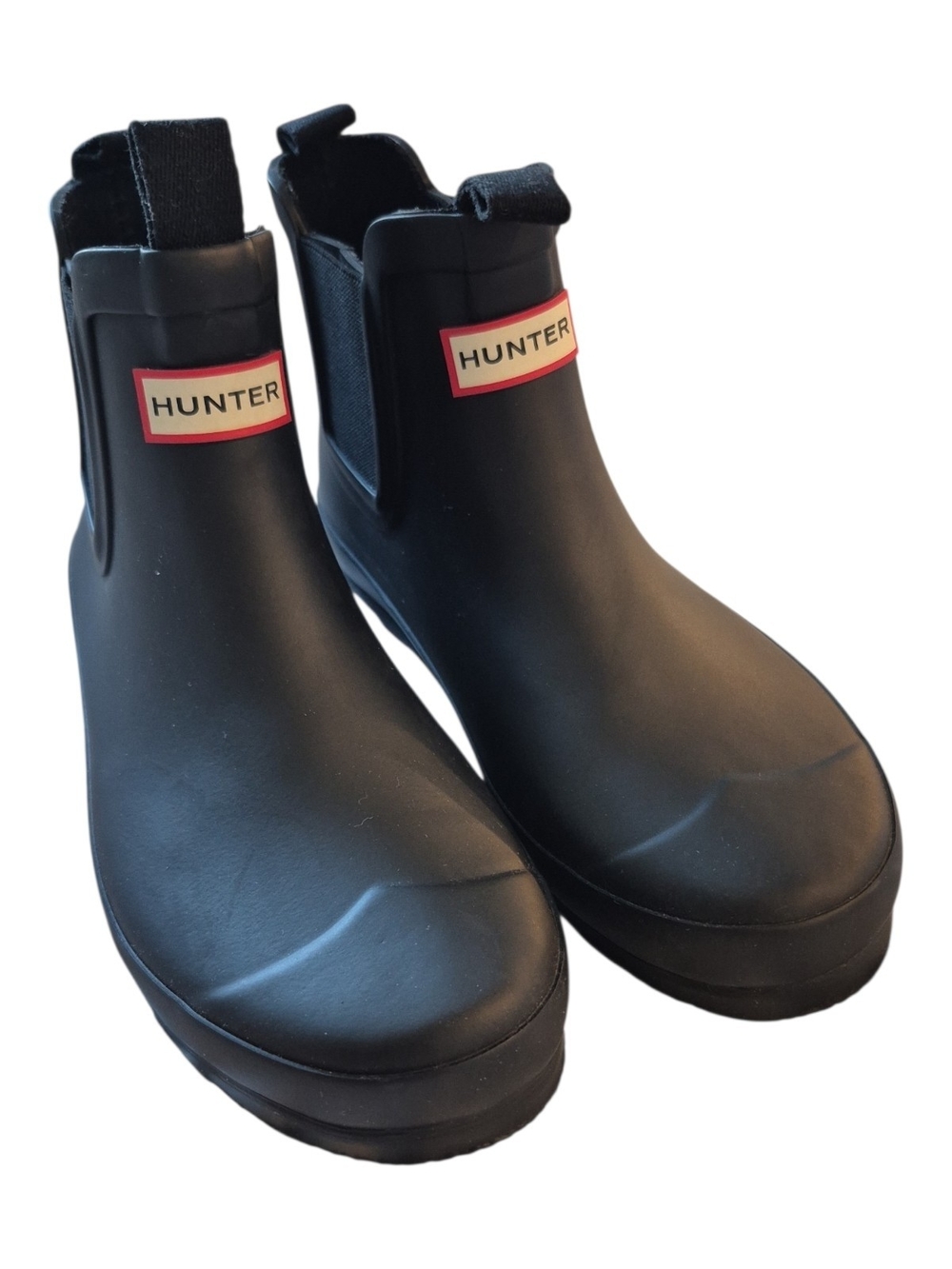 Hunter Matte Black  Original Chelsea Waterproof Kids Boots Size 2 Boys 3 Girls